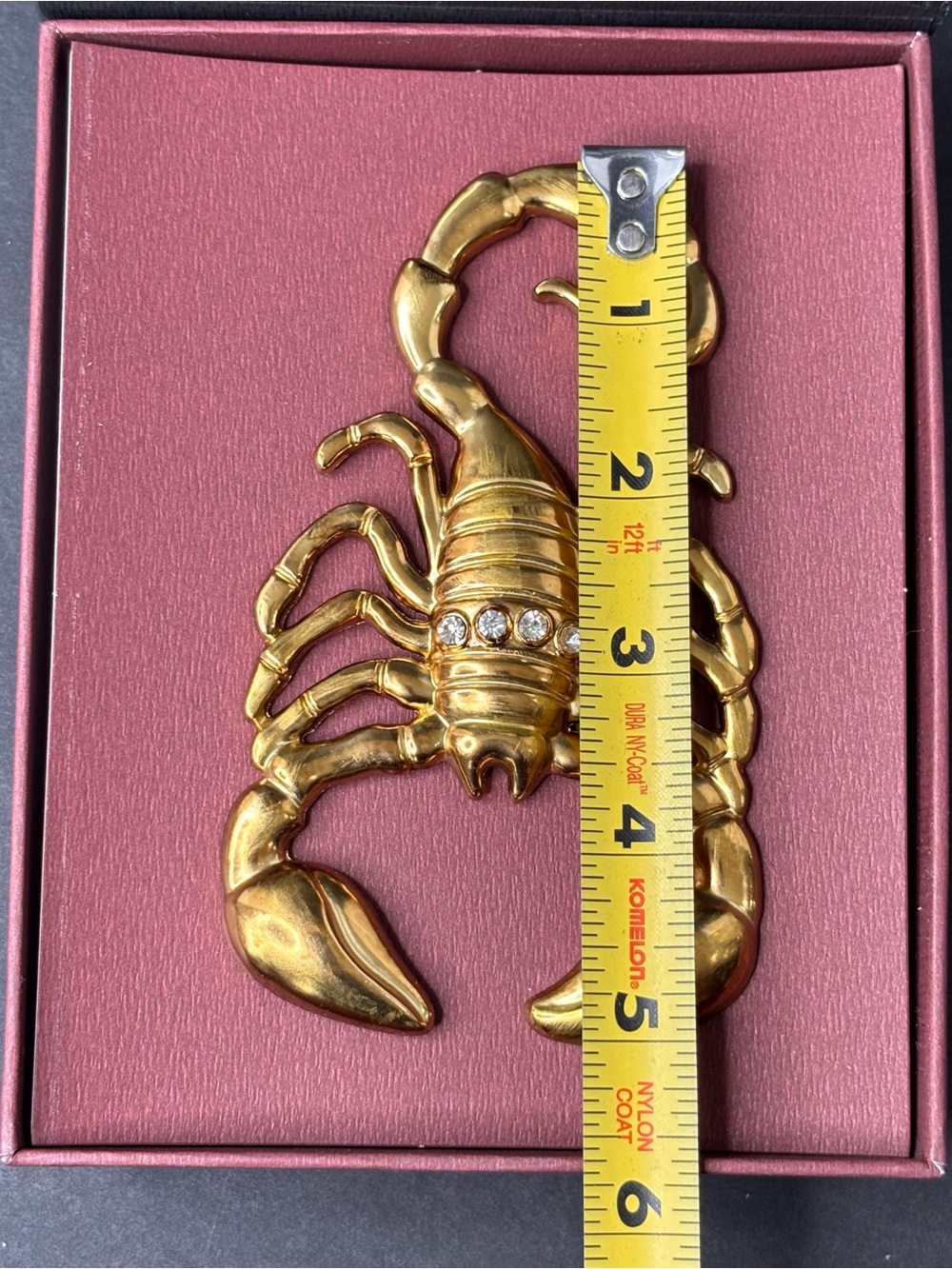 Anthropologie Halloween Gold Scorpion Scorpio Pumpkin Pin Charms Decor NWT - Picture 6 of 7